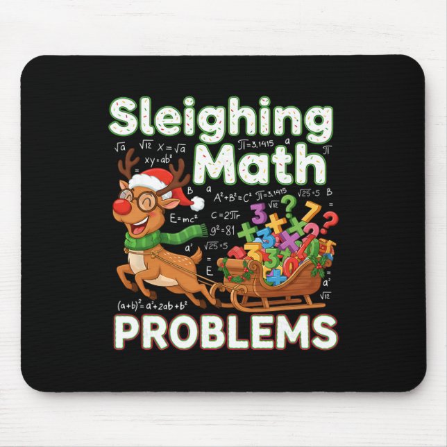 Tapis De Souris Résolution de problèmes mathématiques Noël Prof de (Devant)