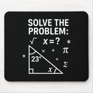 Tapis De Souris Résoudre le problème drôle maths 67 mème enseignan