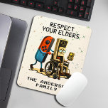 Tapis De Souris Respect Your Elders Gaming Control Retro Funny<br><div class="desc">Level up your style with this Respect Your Elders Gaming Control Retro Funny Gamer design—a must-have for classic gaming fans and modern gamers alike. Featuring a vintage retro game controller and bold humor, this design celebrates old-school gaming skills with a playful message that every gamer understands. Perfect for retro gamers,...</div>