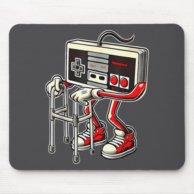 Tapis De Souris Respect Your Elders Retro Gaming Funny Gamer Contr (Devant)