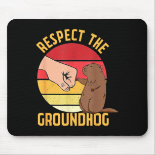 Tapis De Souris Respecter La Chemise De Marmotte Drôle Woodchuck G