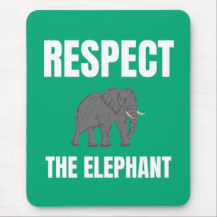 Tapis De Souris Respecter L'Éléphant