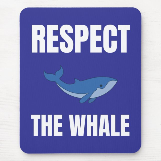 Tapis De Souris Respectez La Baleine (Devant)