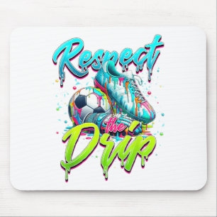 Tapis De Souris Respectez La Lève De Crème De Soccer Drip Avec Sau