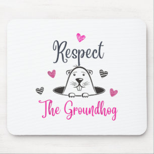 Tapis De Souris Respectez la marmotte, drôle de marmotte D