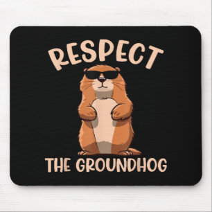 Tapis De Souris Respectez la marmotte - Jour de la marmotte