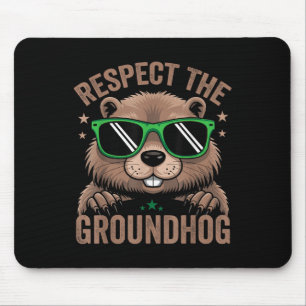 Tapis De Souris Respectez Le Drapeau De La Marmotte Usa Woodchuck
