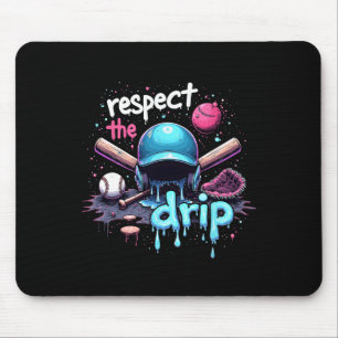 Tapis De Souris Respectez le Drip Baseball Swag Sport Cool Art Cos