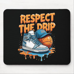 Tapis De Souris Respectez le style de rue des baskets avec Drip Sn