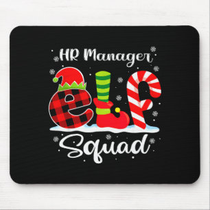 Tapis De Souris Responsable RH Elf Squad Recrutement de Noël Corre