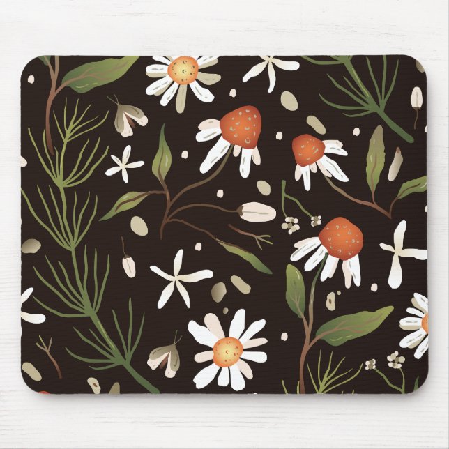 Tapis De Souris Ressort Motif de surface Florale (Devant)