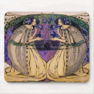 Tapis De Souris Ressort par Frances Macdonald
