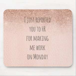 Tapis De Souris Ressources humaines HR Funny Mousepad Office Humou