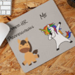Tapis De Souris Ressources humaines HR Unicorn Horse Funny Cadeau<br><div class="desc">This design created though digital art. It may be personalized in the area provide or customizing by choosing the click to customize further option and changing the name, initials or words. Donc, change le texte color and style or delete the text for an image only design. Contact me at colorflowcreations@gmail.com...</div>
