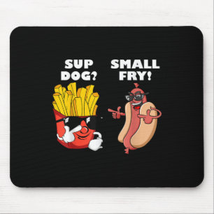 Tapis De Souris Restauration Rapide Chien Chaud Et Petite Friture