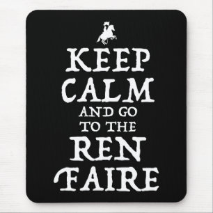 Tapis De Souris Restez Calme Et Allez À La Foire Ren Faire
