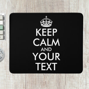 Tapis De Souris Restez calme et continuez - Créez votre propre