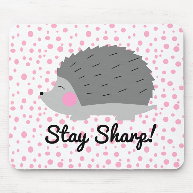 Tapis De Souris Restez Sharp Hedgehog Mousepad (Devant)