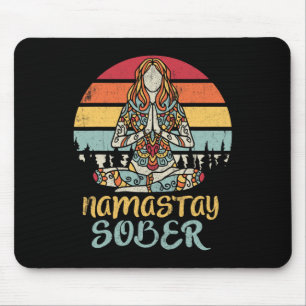 Tapis De Souris Restez sobre Namastay Na Aa 12 étapes de méditatio