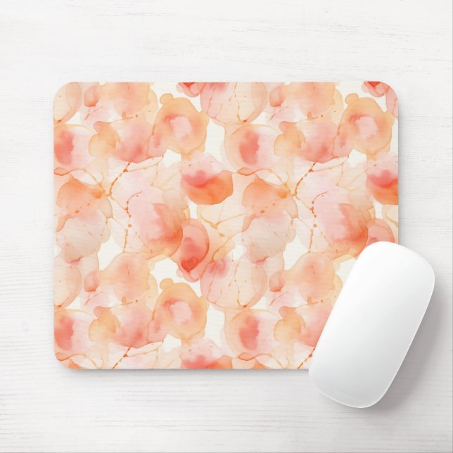 Tapis De Souris Résumé Abricot (Avec souris)