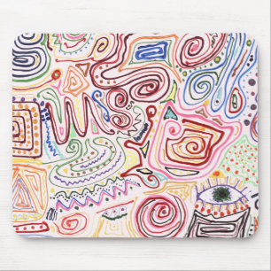 Tapis De Souris Résumé - Peinture textile - Société urbaine