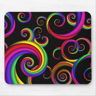 Tapis De Souris Résumé - Spirales - À l'intérieur d'un clown