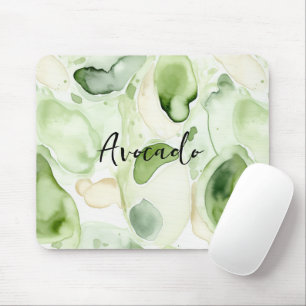 Tapis De Souris Résumé Vert Avocat