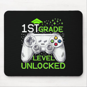 Tapis De Souris Retour À L'École 1Er Niveau Gamer Garçons Déverrou