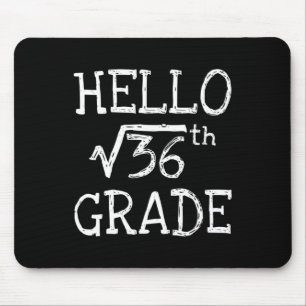 Tapis De Souris Retour à l'école 6e année Racine carrée de 36 Math