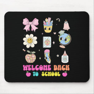 Tapis De Souris Retour À L'École Bienvenue Retour Cute Globe Penci