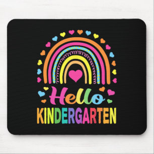 Tapis De Souris Retour à l'école Hello Kindergarten Squad Enseigna