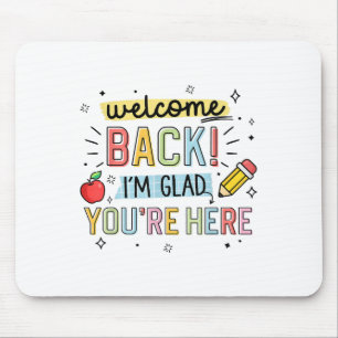 Tapis De Souris Retour À L'École Professeur Bienvenue Retour Je Su