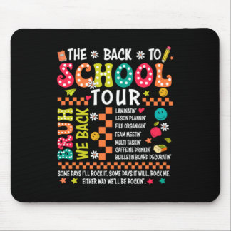 Tapis De Souris Retour à l'école Rétro La tournée de l'enseignant