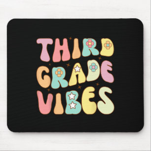 Tapis De Souris Retour à l'école Troisième année Vibes Groovy Ense