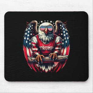 Tapis De Souris Retour Aigle Patriotique Usa Reprendre L'Amérique