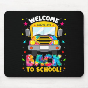 Tapis De Souris Retourner À L'École Fun Outfit School Bus Driver