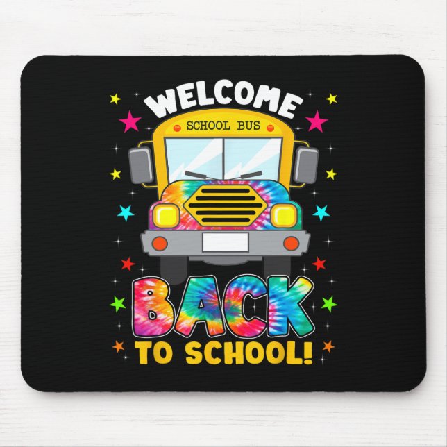Tapis De Souris Retourner À L'École Fun Outfit School Bus Driver (Devant)