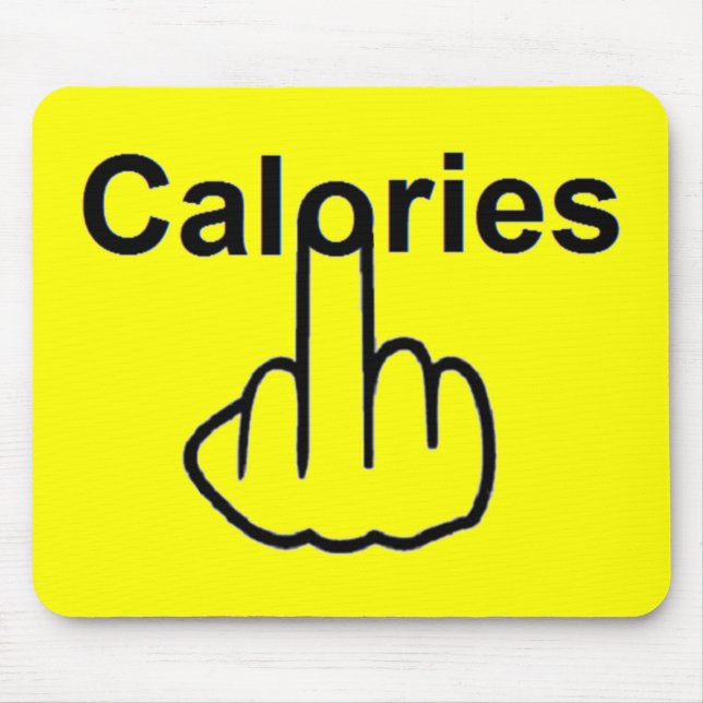 Tapis De Souris Retourner calories Mousepad (Devant)