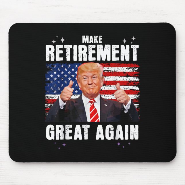 Tapis De Souris Retraité 2025 Retraite 2025 Retraite 2025 Trump (Devant)