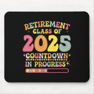 Tapis De Souris Retraite Groovy Cl de 2025 Prof Countdown Loa