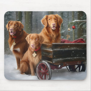 Tapis De Souris Rétreiver de Tollers de Canard de Nouvelle-Écosse