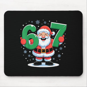 Tapis De Souris Rétro 67 Mème Noël drôle Santa Six Sept Holi