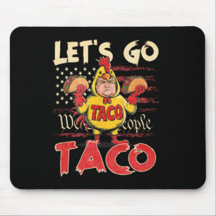 Tapis De Souris Retro Allons Taco Chemise Drôle Allons Taco Pour