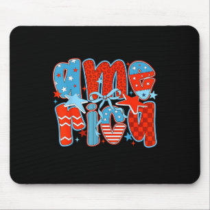 Tapis De Souris Retro America Coquette 4 juillet Memorial Day Pa