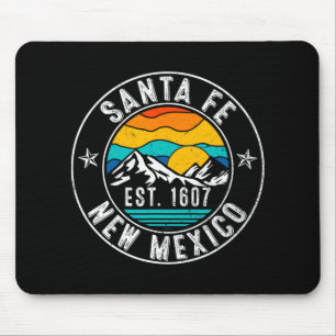Tapis De Souris Rétro années 70 80 Santa Fe Nouveau-Mexique Nm