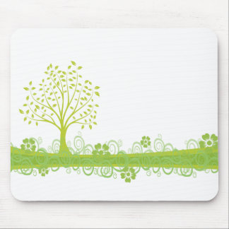 Tapis De Souris Rétro arbre vert