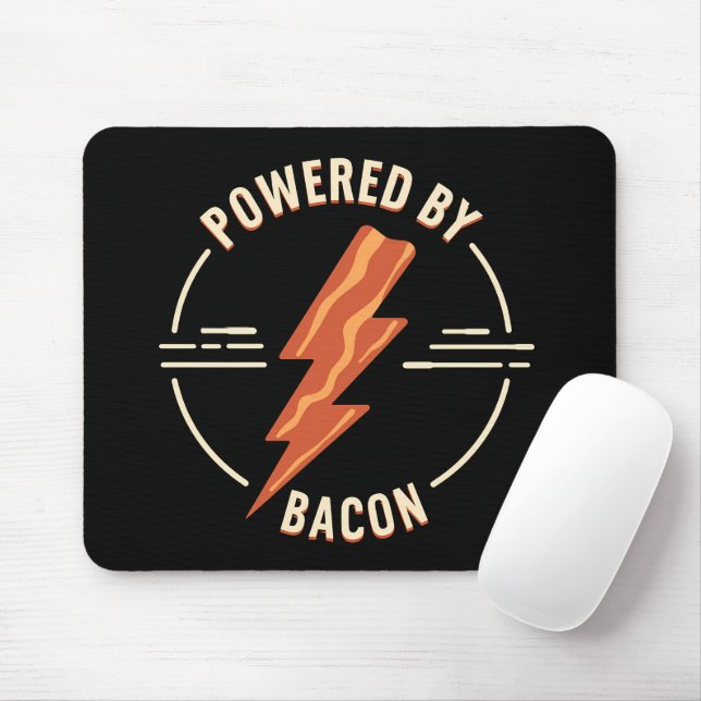 Tapis De Souris Retro Bacon Lover Drôle Conception alimentaire ave (Avec souris)