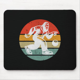 Tapis De Souris Rétro Bigfoot Bowling Vintage Ligue Équipe de Quil
