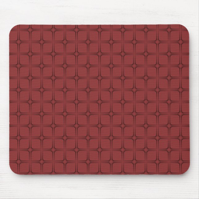 Tapis De Souris Retro Bliss Mousepad, Crimson (Devant)
