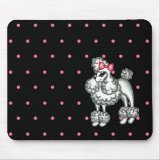 Tapis de souris rétro caniche